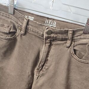 a.n.a Women's High Rise Brown Jeans